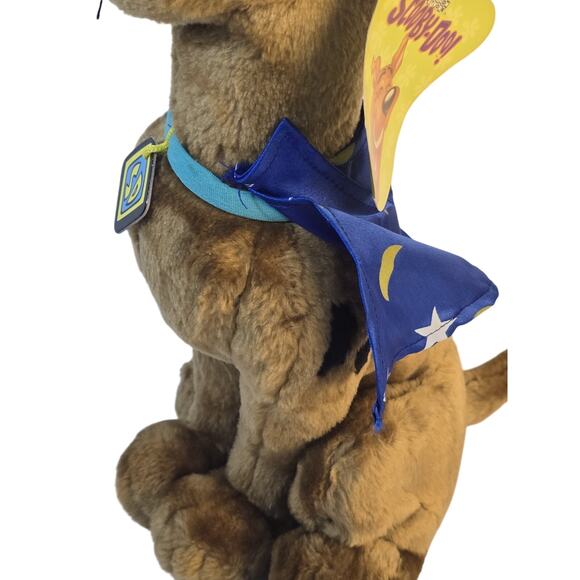 Scooby Doo 16" Vintage Plush 2002 Wizard Hat And Cape Robe Stars Blue - Picture 3 of 8